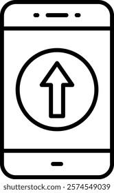 Upload vector icon. Can be used for printing, mobile and web applications.