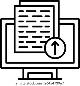 Upload vector icon. Can be used for printing, mobile and web applications.
