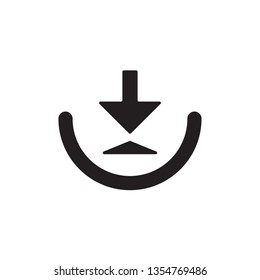 Upload vector icon, cloud storage symbol. Modern, simple flat vector illustration for web site or mobile app