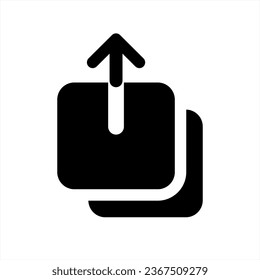 Upload vector icon, cloud storage symbol. Modern, simple flat vector illustration for web site or mobile app, vector 10 eps.