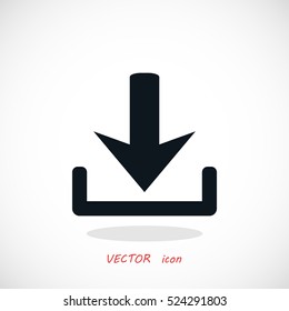 upload vector icon, flat design best vector icon