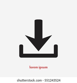 upload vector icon, flat design best vector icon