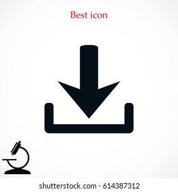 upload vector icon, flat design best vector icon