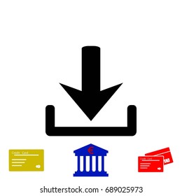 upload vector icon, flat design best vector icon