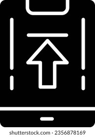 Upload Vector Icon Glyph Style