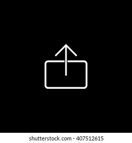 Upload Vector Icon Illustration