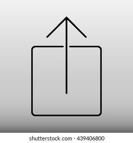 Upload Vector Icon Illustration