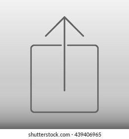 Upload Vector Icon Illustration