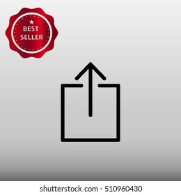 Upload Vector Icon Illustration