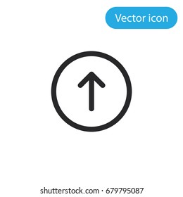 Upload vector icon, illustration symbol
