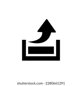 upload vector icon. internet sign
