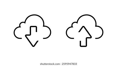 upload vector icon. internet sign