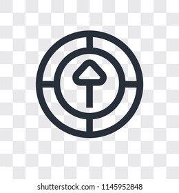 Upload vector icon isolated on transparent background, Upload logo concept
