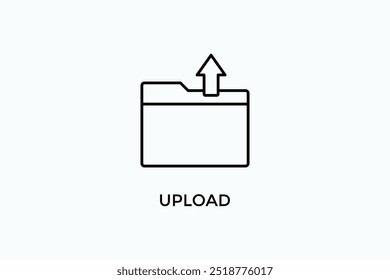 Upload Vector Icon Or Logo Sign Symbol Illustration