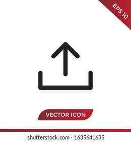 Upload vector icon in modern design style for web site and mobile app