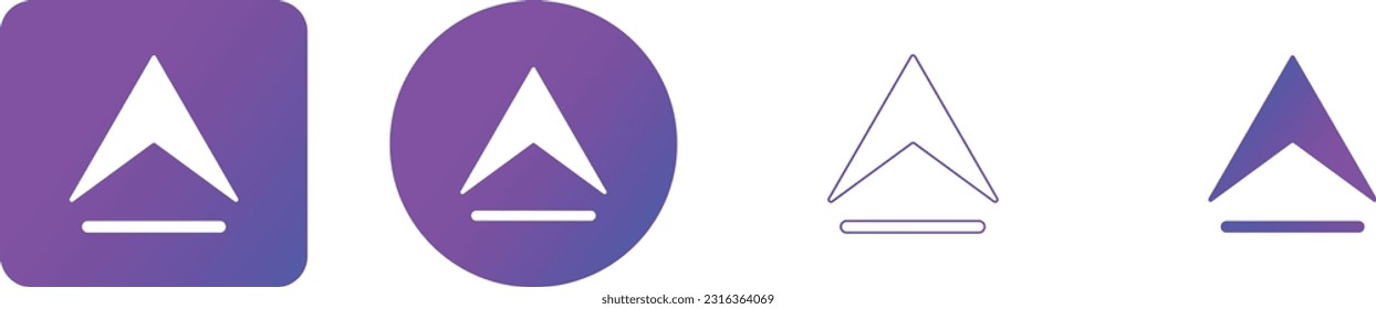 Upload vector icon. Modern, simple flat vector illustration for web site or mobile app
