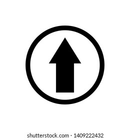 Upload vector icon on white background