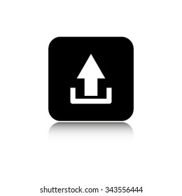 Upload - vector icon  with shadow