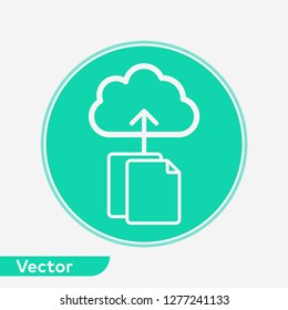 Upload vector icon sign symbol