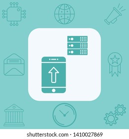 Upload vector icon sign symbol