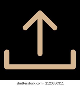 upload vector icon sign symbol. isolated graphic illustration
