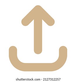 Vektorsymbol hochladen. einzelne grafische Illustration