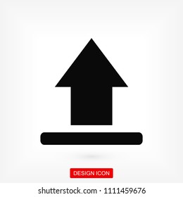 upload vector icon, stock vector illustration flat design style