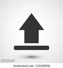 upload vector icon, stock vector illustration flat design style