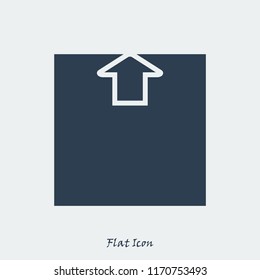 upload vector icon, stock vector illustration flat design style