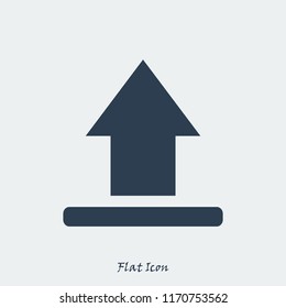 upload vector icon, stock vector illustration flat design style