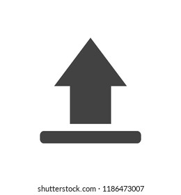 upload vector icon, stock vector illustration flat design style