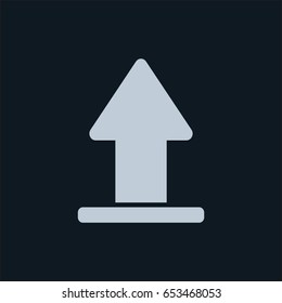 upload vector icon, stock vector illustration flat design style