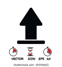 upload vector icon, stock vector illustration flat design style