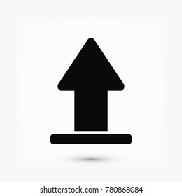upload vector icon, stock vector illustration flat design style