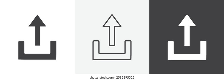 Upload vector icons collection graphic designs for ui designs