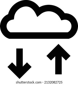 upload vector illustration isolated on a transparent background. stroke vector icons for concept or web graphics.