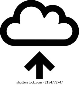 upload Vector illustration on a transparent background.Premium quality symbols.Stroke vector icon for concept and graphic design. 
