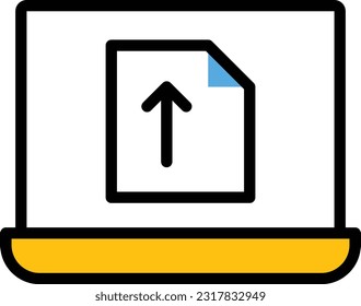 cargar la ilustración Vector en un fondo transparente. Símbolos de calidad superior. Iconos vectoriales de color de línea para el concepto y el diseño gráfico.