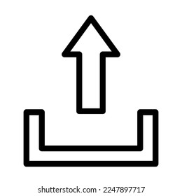 Upload Vector Line Icon Design