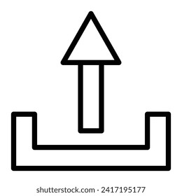 Upload Vector Line Icon Design