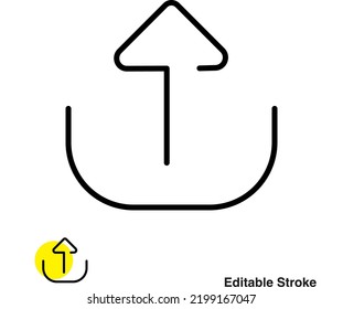 Upload Vector Line Icon Eps