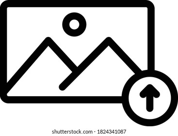 upload vector thin line icon 