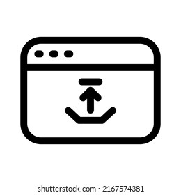 upload video icon or logo isolated sign symbol vector illustration - high quality black style vector icons
