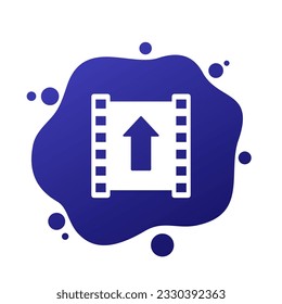 icono de envío de vídeo para web