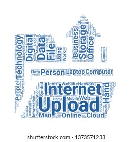 upload word cloud. tag cloud about upload