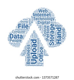 upload word cloud. tag cloud about upload