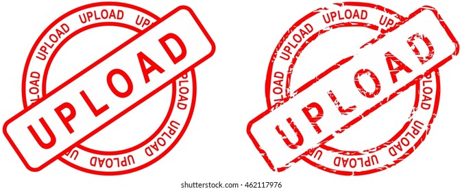 upload word red circle stamp in vector format very easy to edit