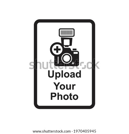 upload your photo icon isolated on white background vector illustration.