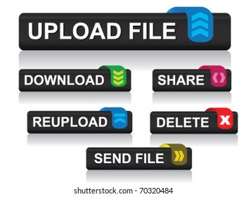 Upload/download Sleek Buttons