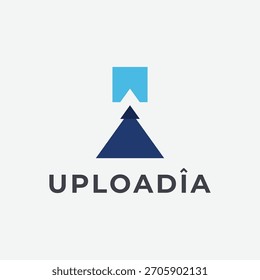 Uploadia Logo Vector Icon for Company and Business Branding